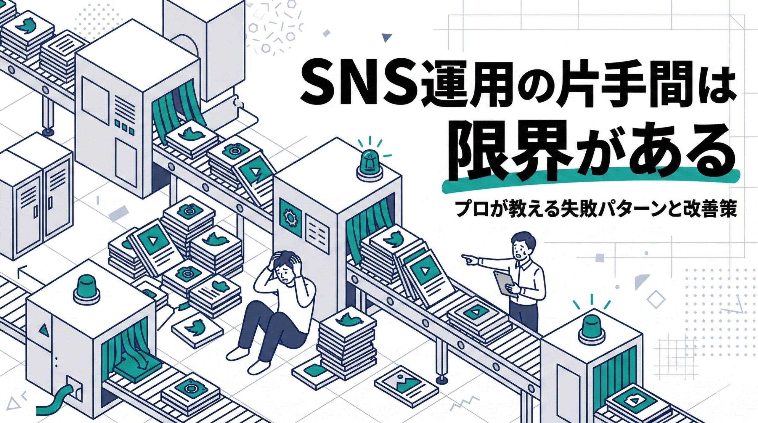 SNS運用の片手間は限界がある！プロが教える失敗パターンと改善策