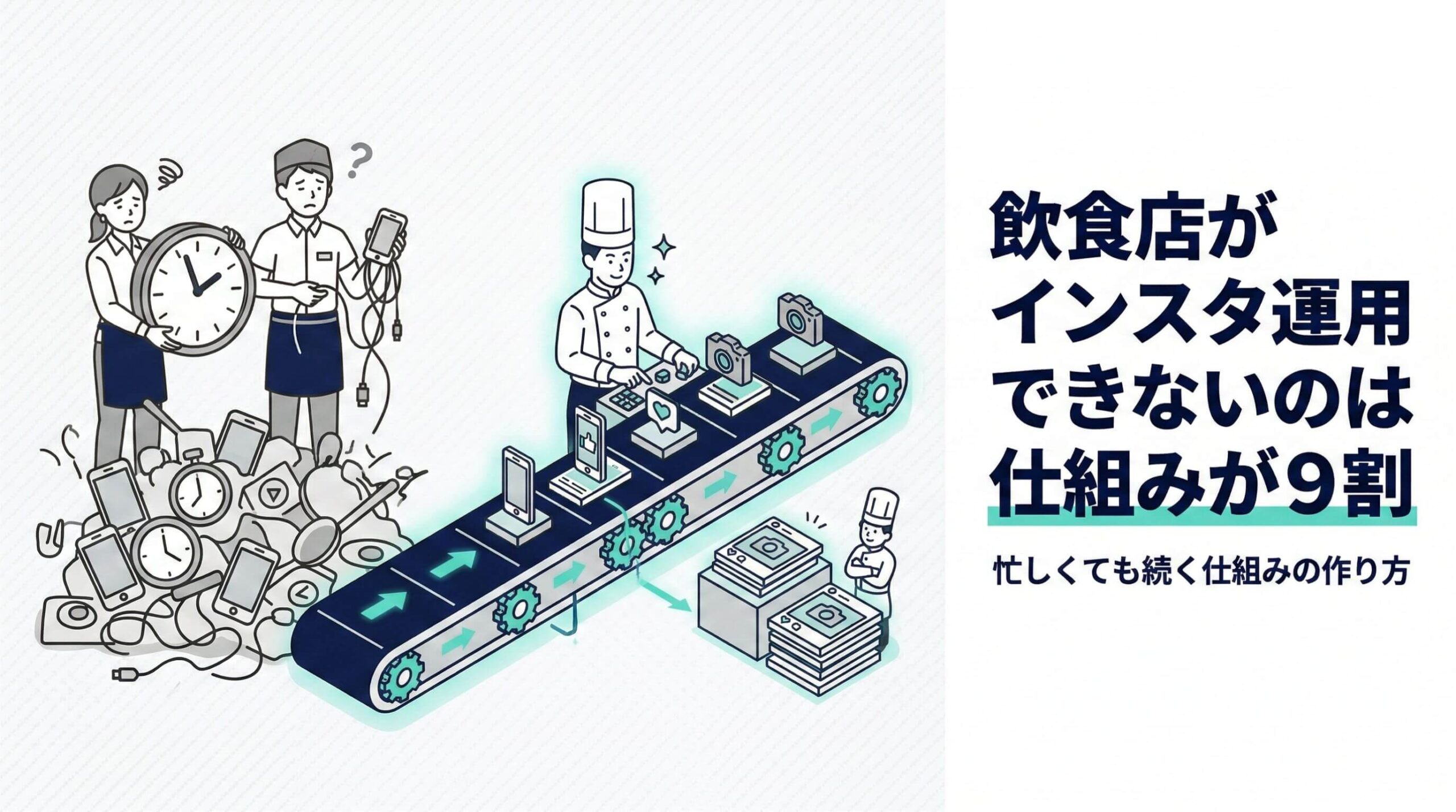 飲食店がインスタ運用できないのは仕組みが9割｜忙しくても続く仕組みの作り方